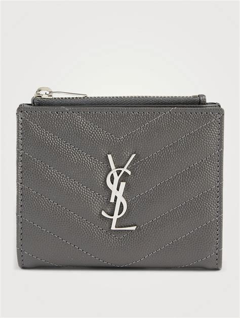 ysl mens card holder with money clip|YSL zipped card holder.